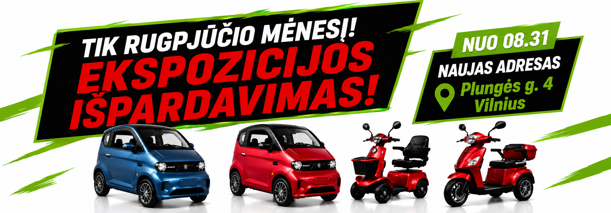 Ekomoto ekspozicijos išpardavimas